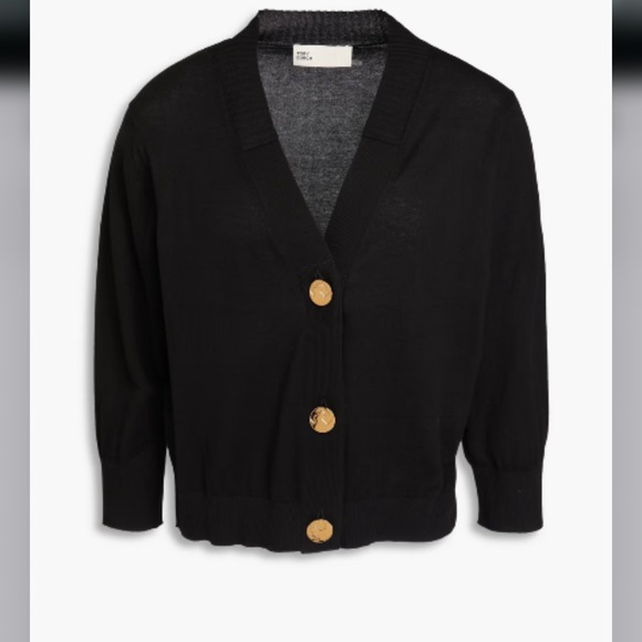 Tory Burch Cropped Cardigan Cotton, Size XL - Picture 1 of 5